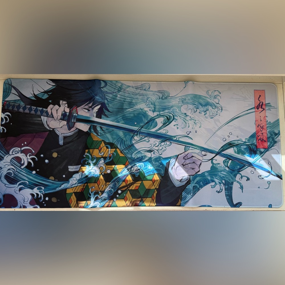 Demon Slayer Mouse Pad Playmat Tomioka Giyuu Anime Large Game Desk keyboard Mat